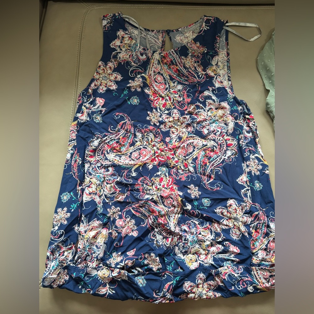 Daniel Rainn Navy Floral Paisley Dress